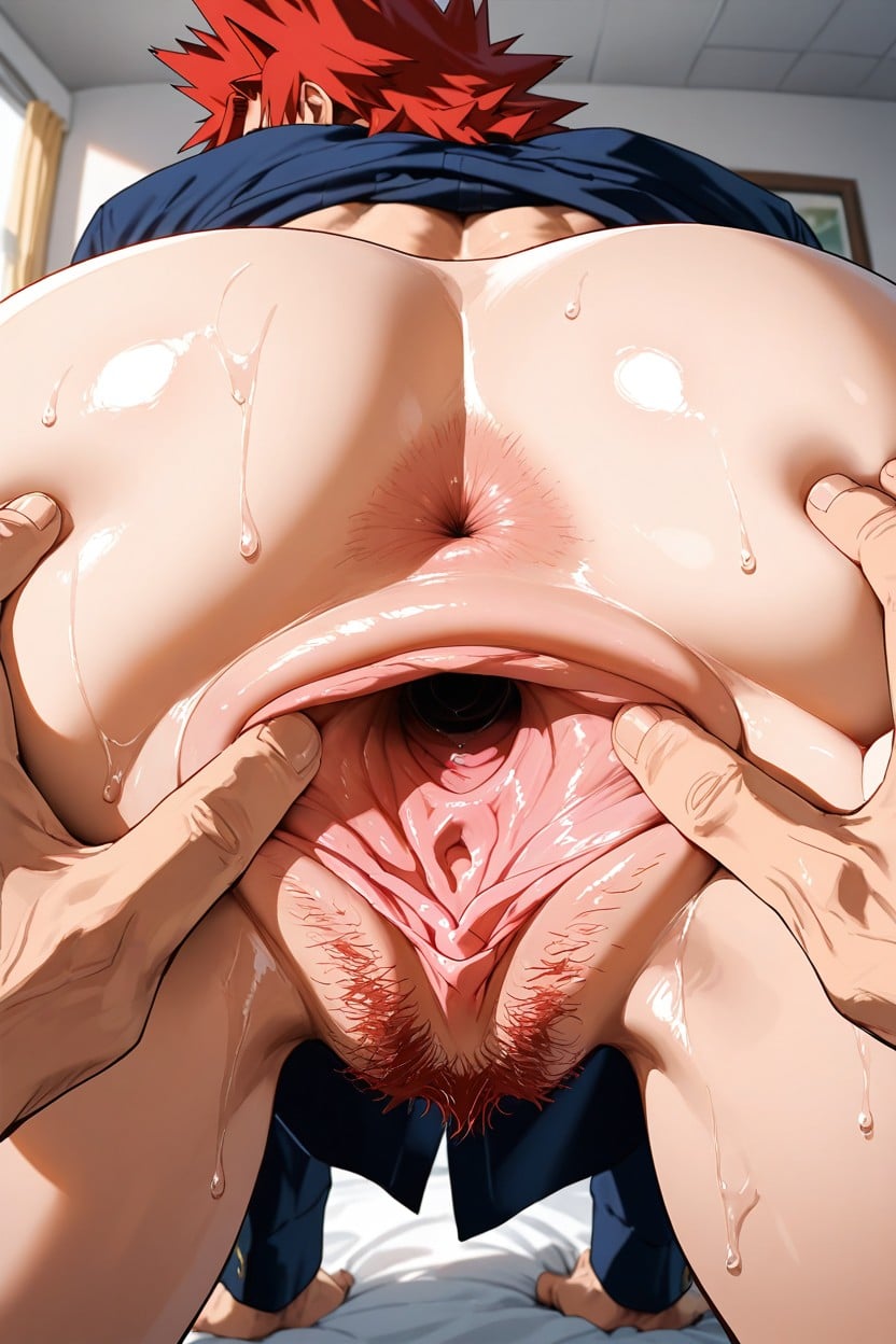 Too Dilated Vagina, Spread Vagina, Embarrassed Face AI Gay Porn