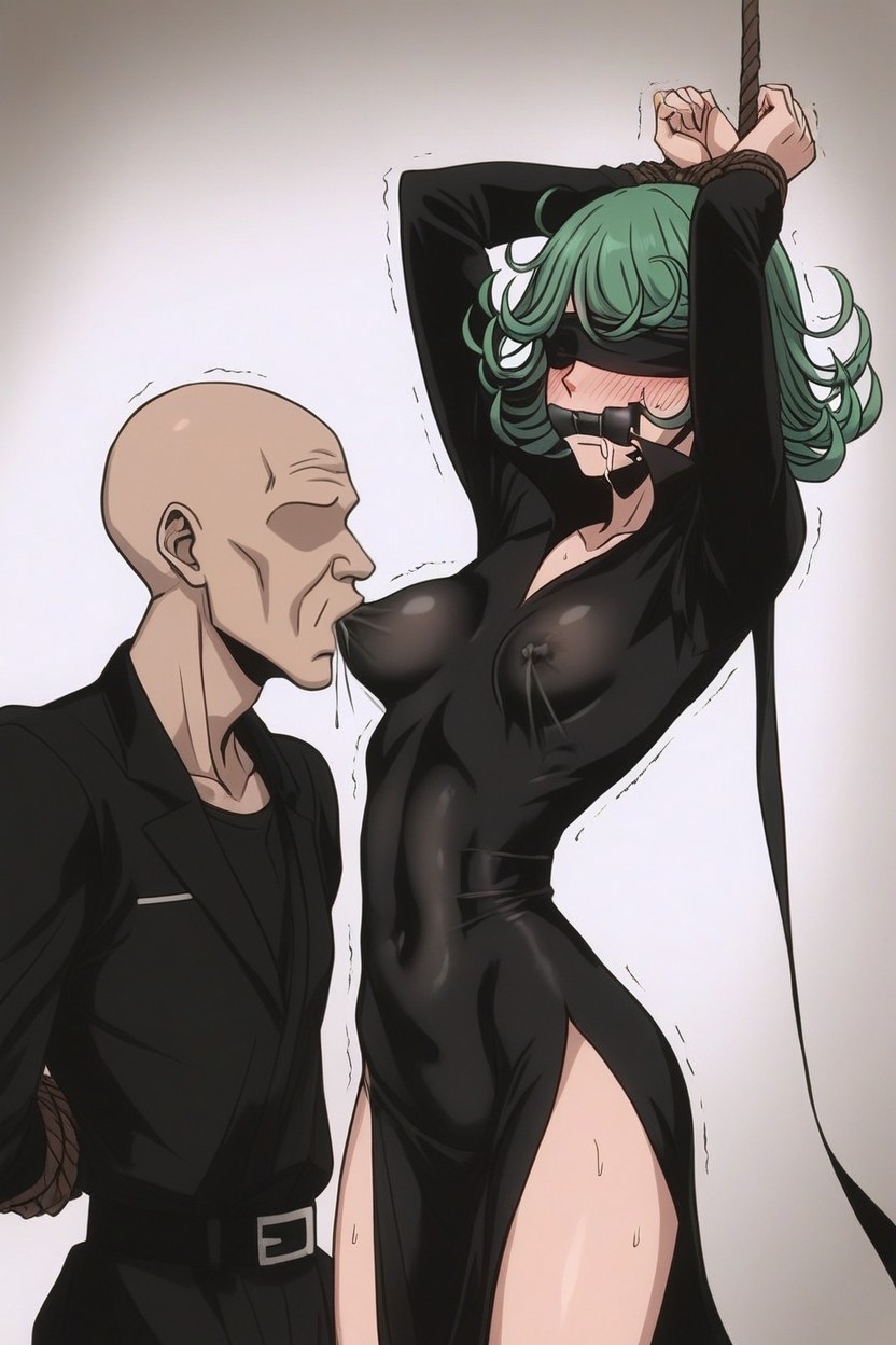 Enlarged Nipple, I Don’t Want This Expression, Standing Hentai AI Porn