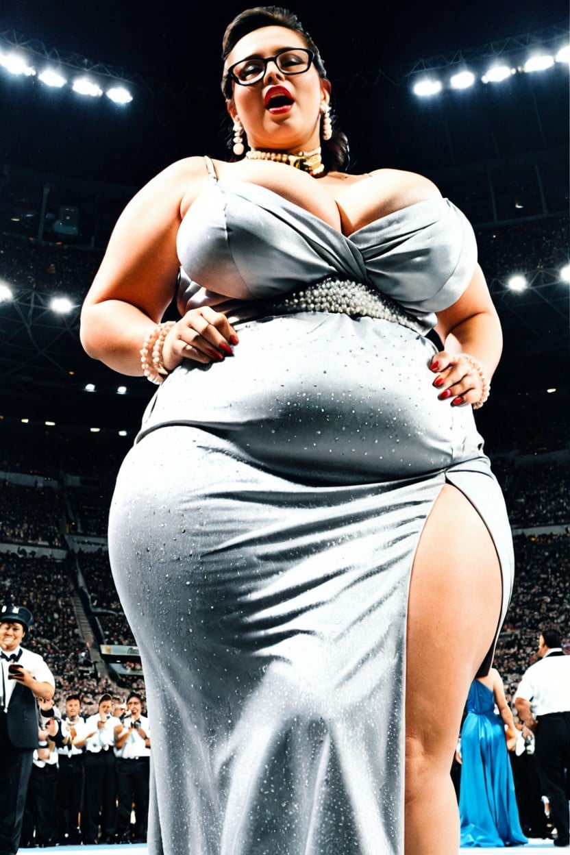 Clothed Enormous Gigantic Wide Hips, Heavy Make Up, Gorgeous Porno BBW IA