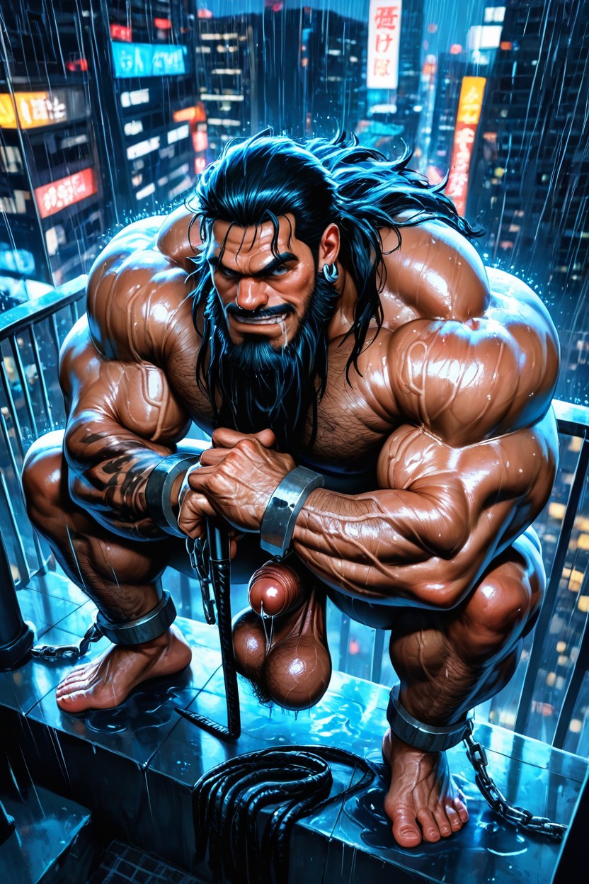 Huge Veins, Veiny Legs, Big Earrings AI Gay Porn
