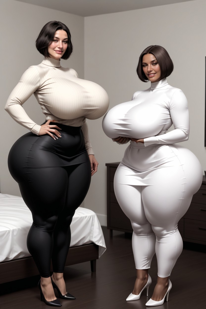 Sweat A Lot, Thick Thighs, Skirt AI Porn