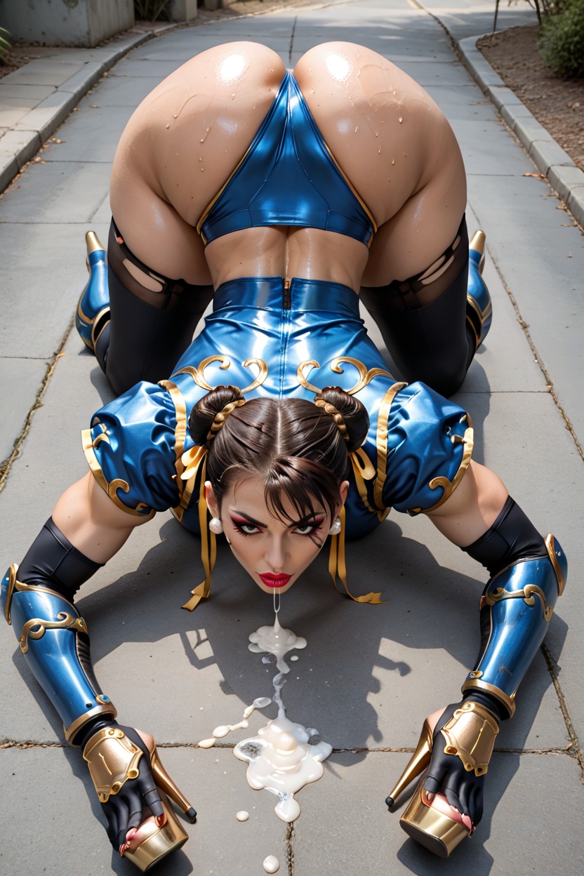 Tight Glutes, Bimbo, Tilt Head Back AI Porn