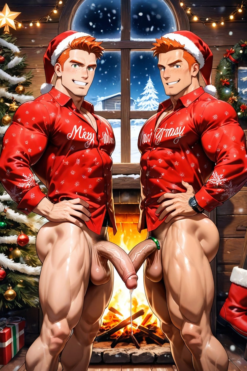 Big Balls, 2 People, Bubble Butt AI Gay Porn