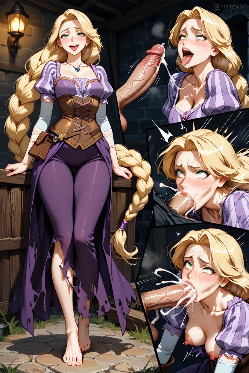 Expressive Motions, Insanely Hyper Mega Long Hair, Full Lips Hentai AI Porn