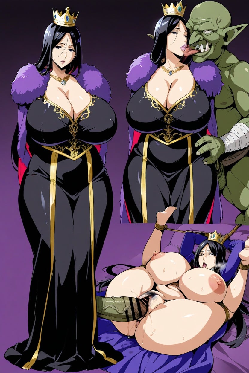Missionary (3rd Person), Goblin, Extremely Large Ass Hentai AI Porn