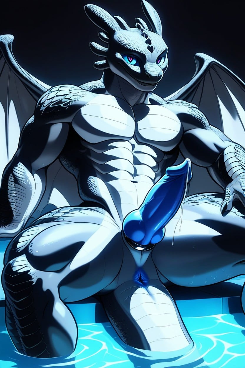 Muscled Thighs, 18+, Spread Legs Furry AI Porn