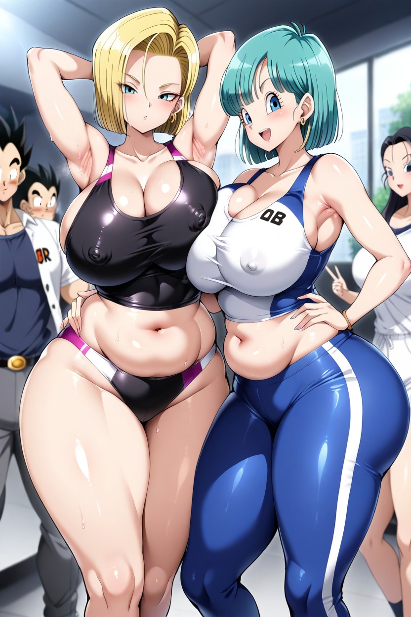 Perfect Hands, Gigantic Ass, Lesbian AI Porn