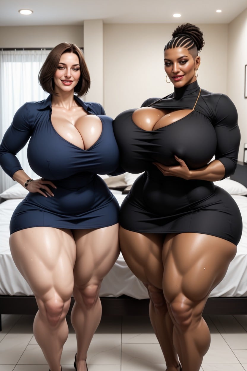Sweat A Lot, Hot Plump Pawg, Wide Booty AI Porn