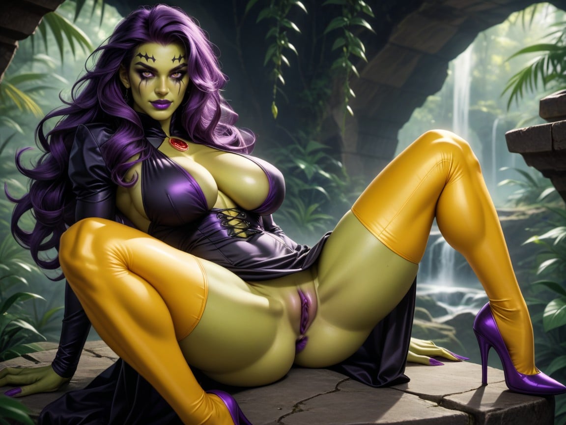 Permed Hair, Sit On A Stone, Gamora Hentai AI Porn