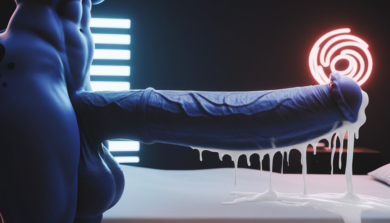 Penis Worship, Side View, Futanari Furry AI Porn