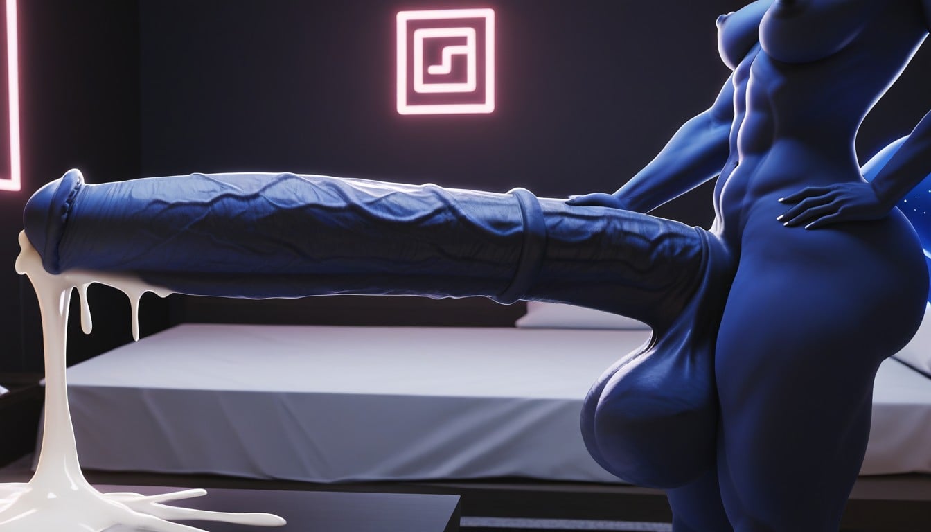Excessive Cum, Futanari, Side View Furry AI Porn