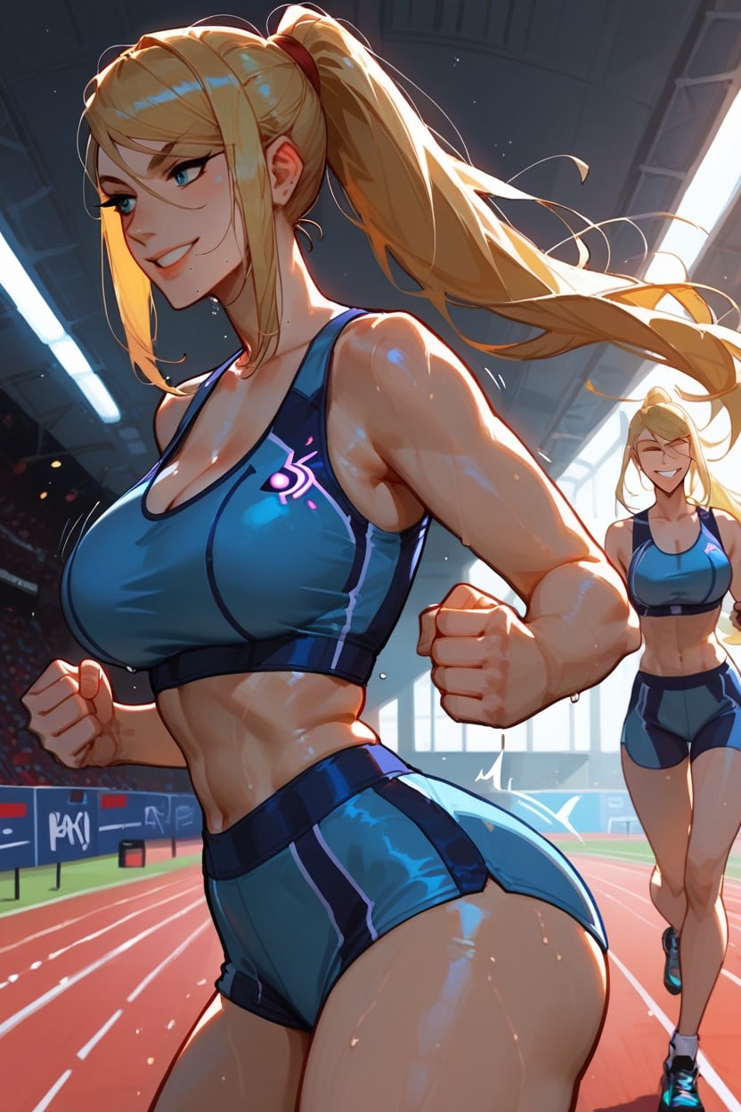 Hard Light, And She Is Mid Stride Her Hands Are Clenched In A Fist, Noon Hentai AI Porn
