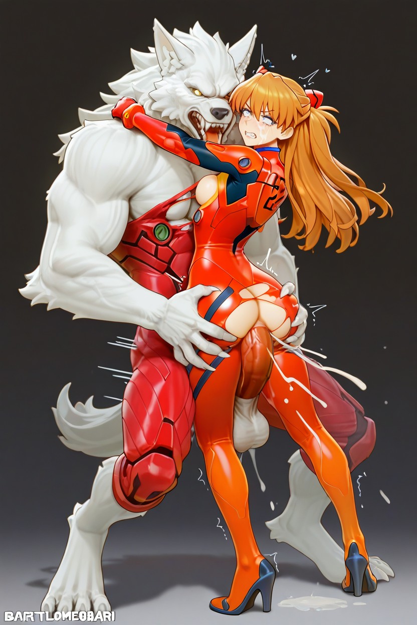 Monstrous Sex, Red Suit, Skinny Hentai AI Porn