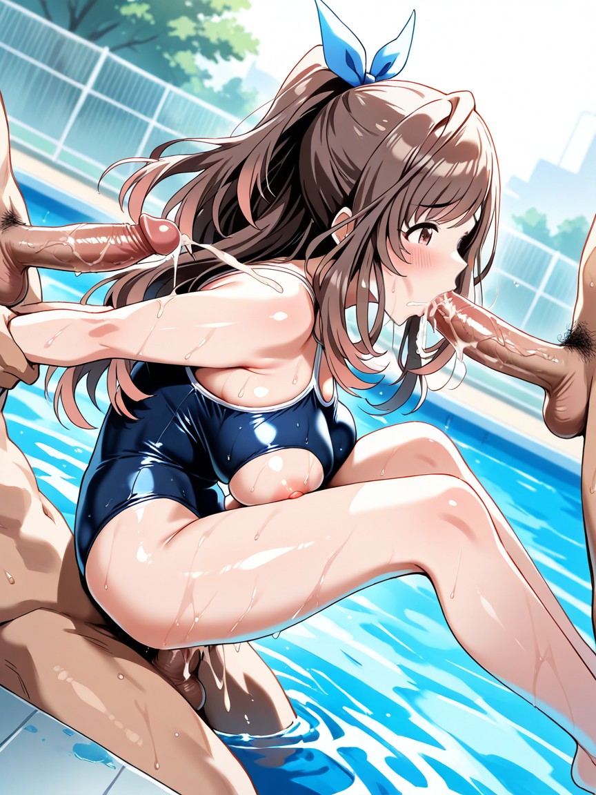 Grabbing Free, Spitroast, Vaginal Penis Hentai AI Porn