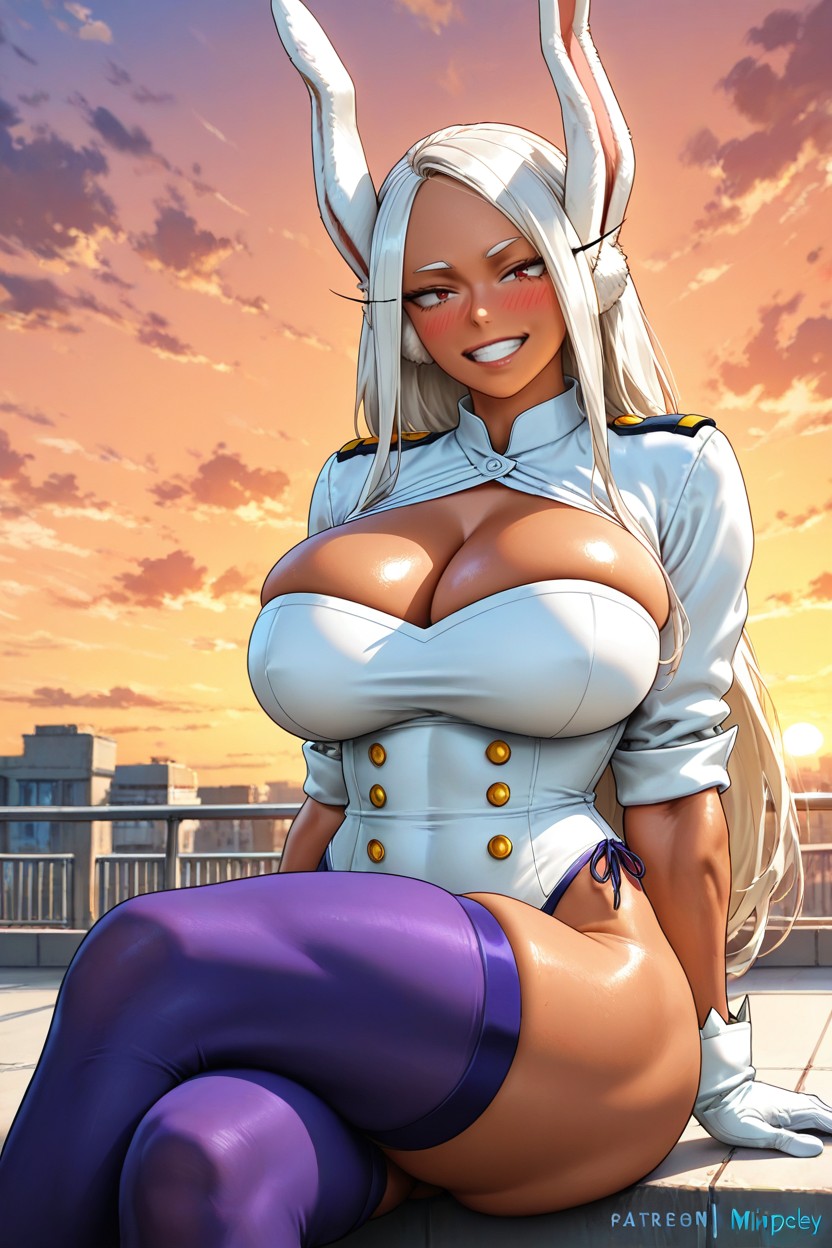 Milf, Deep Neckline, Looking At Viewer Hentai AI Porn