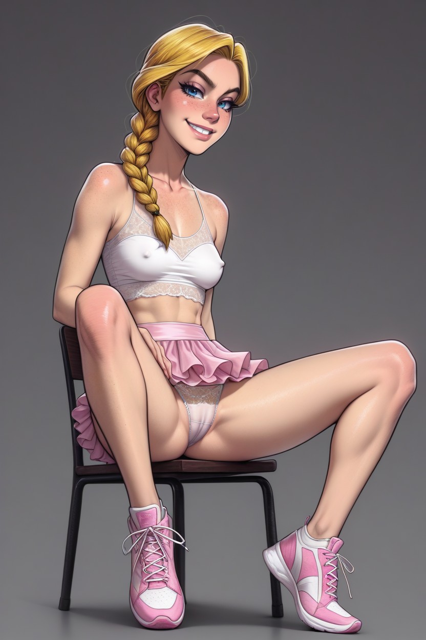 Skinny, Looking At Viewer, Melkor Mancin Art Style Hentai AI Porn