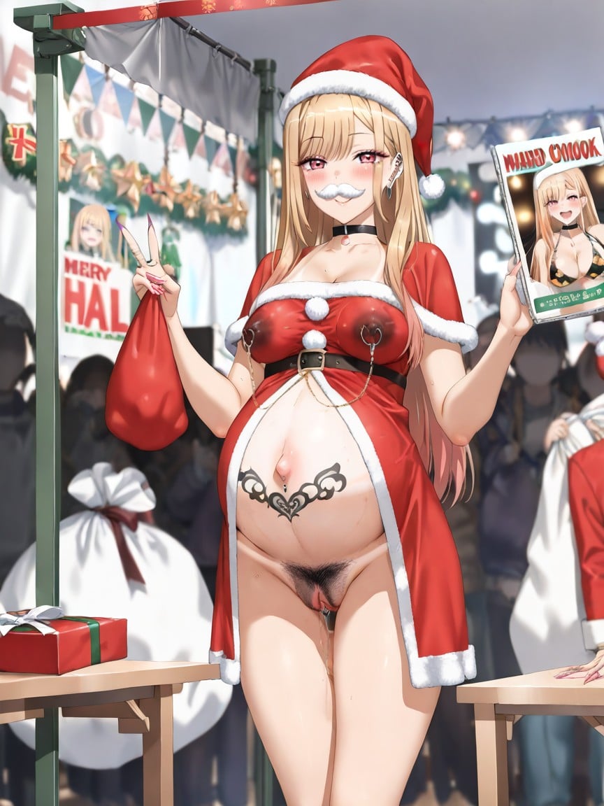 Pussy Leaking, Navel Piercing, Wide Angle Hentai AI Porn