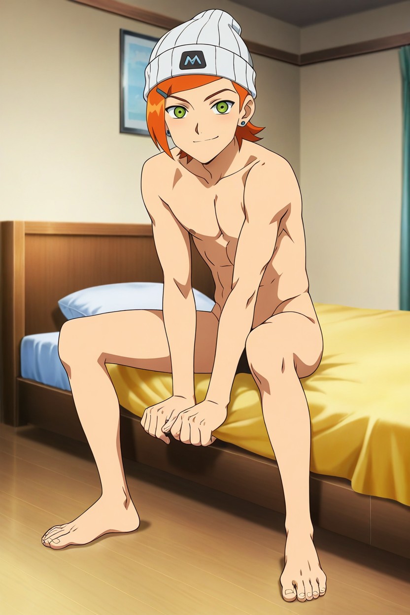 Accurate Feet, Bedroom, Anime Accurate ゲイAIポルノ