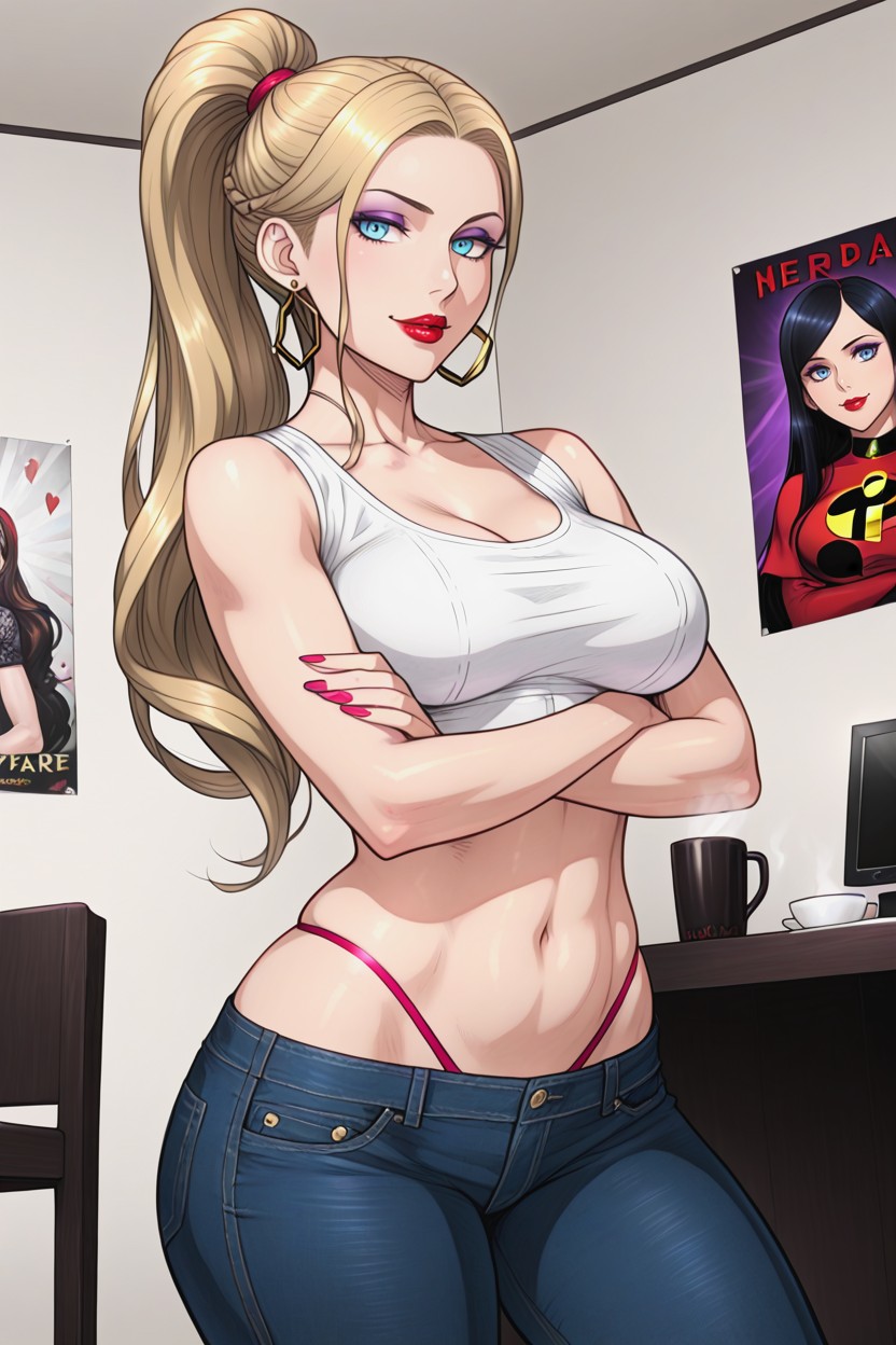 Thong, 25+, Crop Top Hentai AI Porn