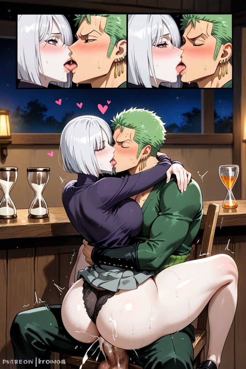 Close-up, Sweat, Creampie Hentai AI Porn