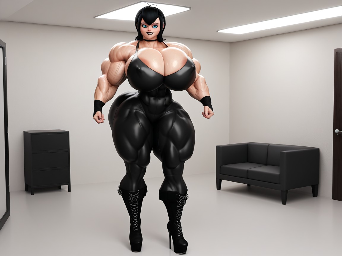 Hyper Breast, Massive Musclesmuscular Mega Massive Muscles Muscular Mega Female, Hyper Muscular Body AI Porn