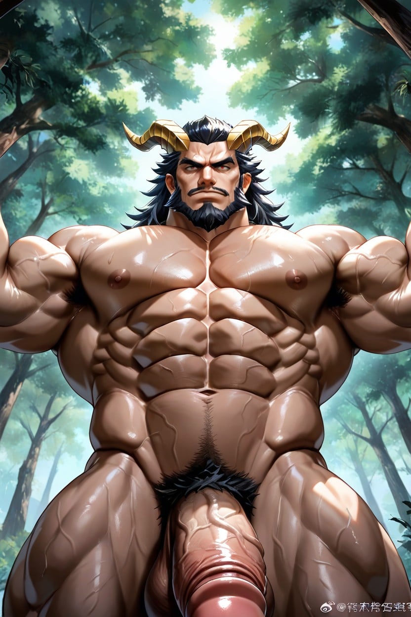 Massive, Black Hair, Yu Zhong From Mobile Legends AI Gay Porn