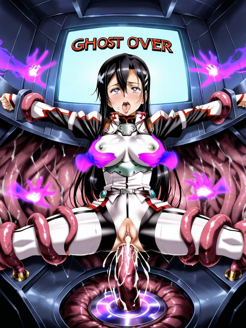 Urusihara Satoshi, Pinkish Tint Through Material, Wet Fabric Clinging To Pussy Hentai AI Porn