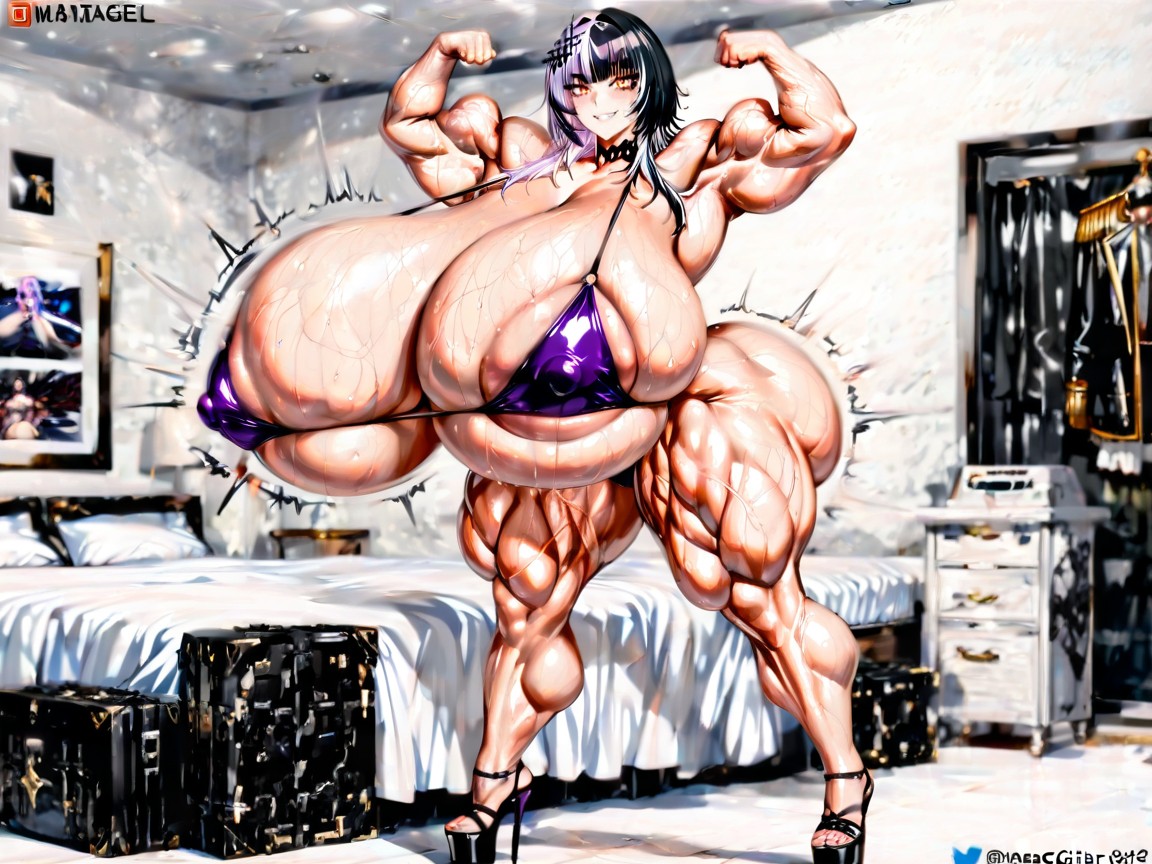 Curvy Body, Super Wide Hips, Bedroom Hentai AI Porn