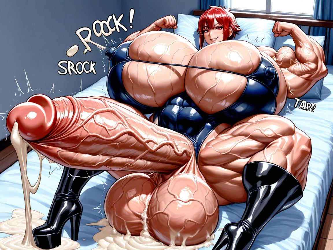 Fat Cock, Hyper Massive Penis, Hyper Massive Testicles Hentai AI Porn