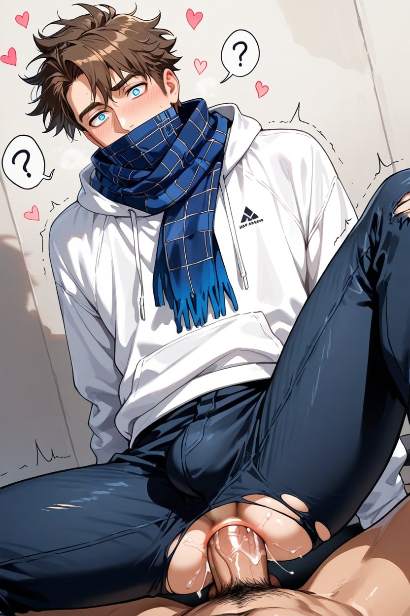 20+, Twitching, セミロング ゲイAIポルノ