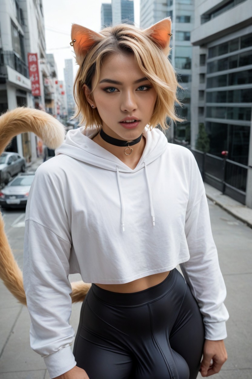Piercings, Catboy, Face AI Porn
