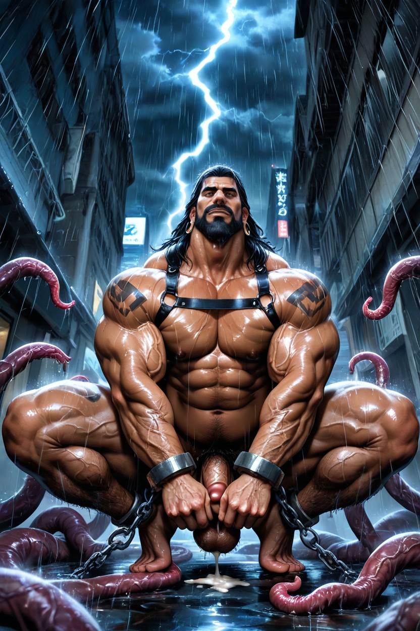 Storm, Nose Piercing, Long Hair AI Gay Porn