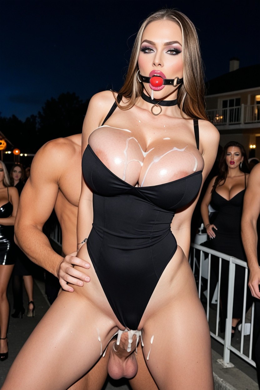 Cum In Her Hair, Bobcut, Huge Cock In Her Ass AI Porn
