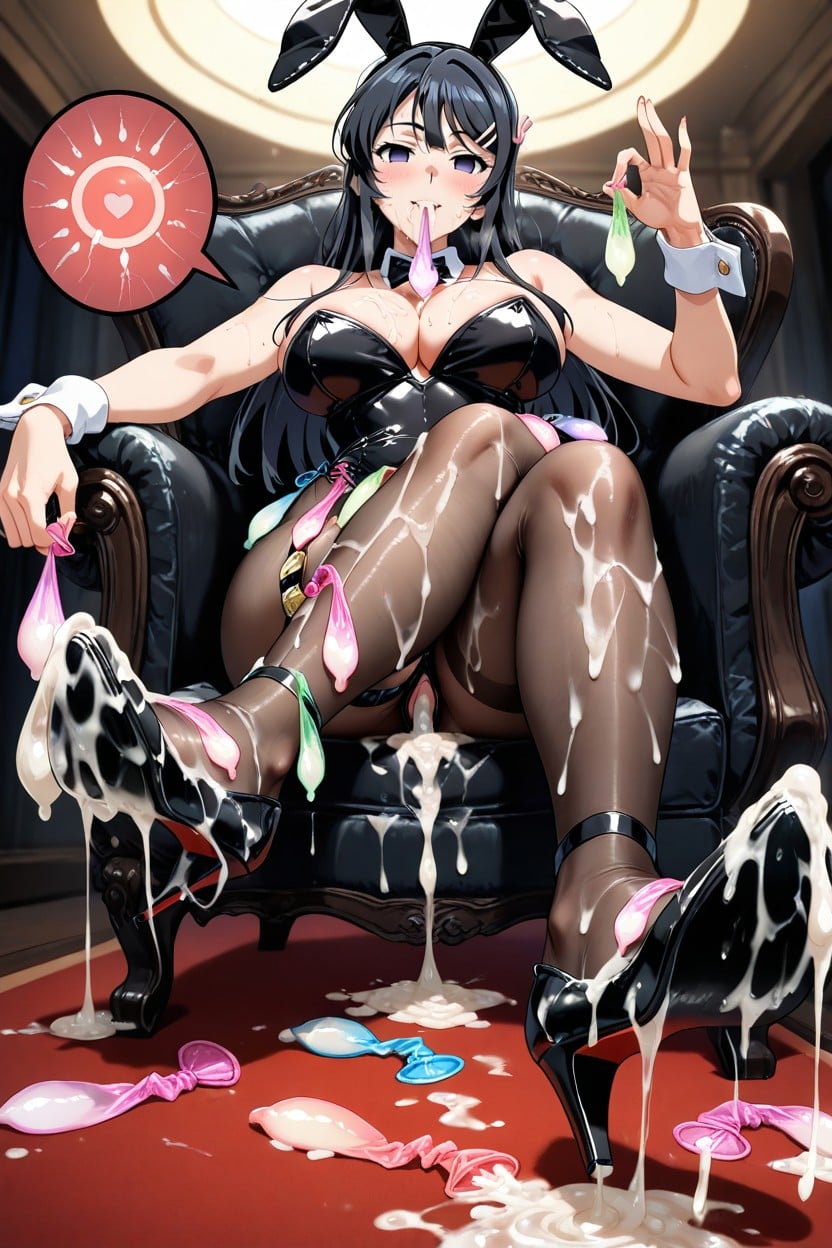 Medium Breast, Semen Soaked High Heels, Skinny Hentai AI Porn