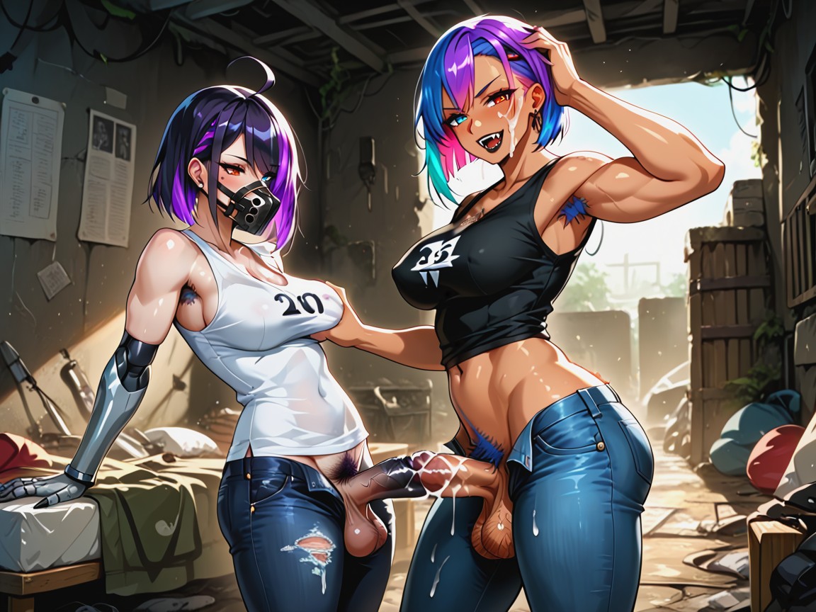 Black Lips, Sharp Teeth, Muzzled Hentai AI Porn
