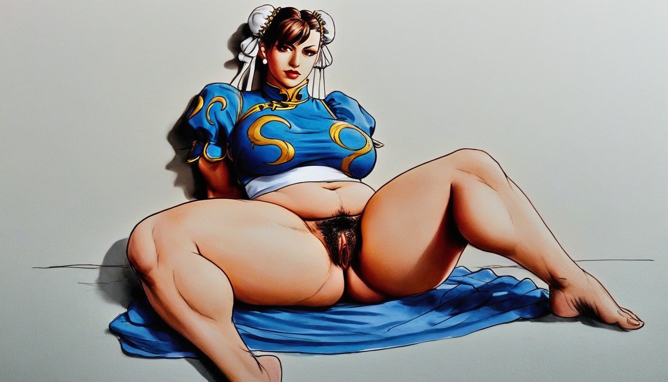 Thick Thighs, Front View, Chubby And Feminine Hentai AI Porn