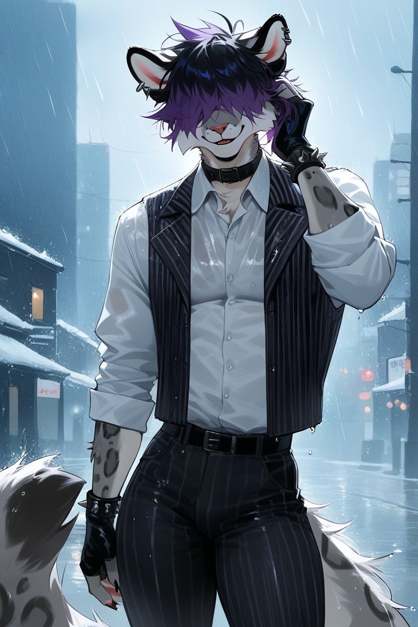 Spotted Fur, Gay, Waist Porno IA Furry