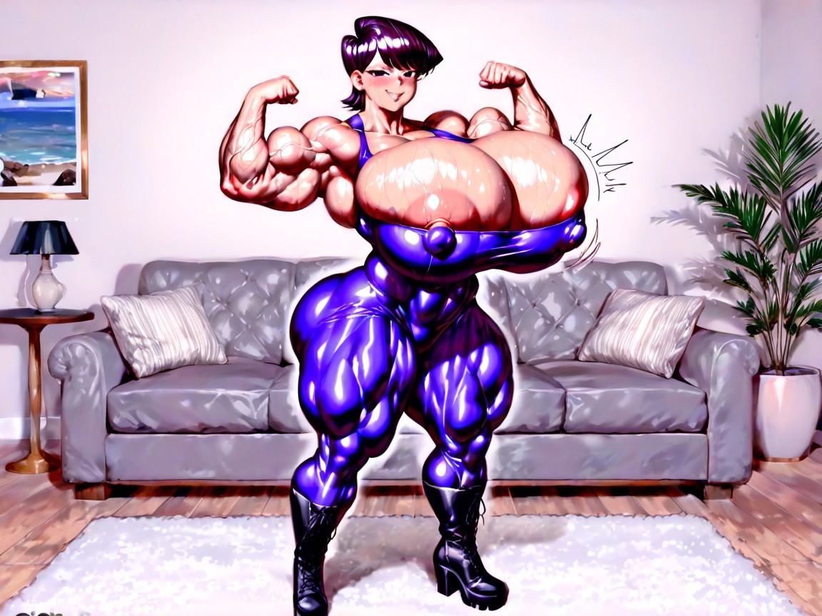 Hyper Muscular Body, Extremely Bottom Heavy, Mm Breast Hentai AI Porn