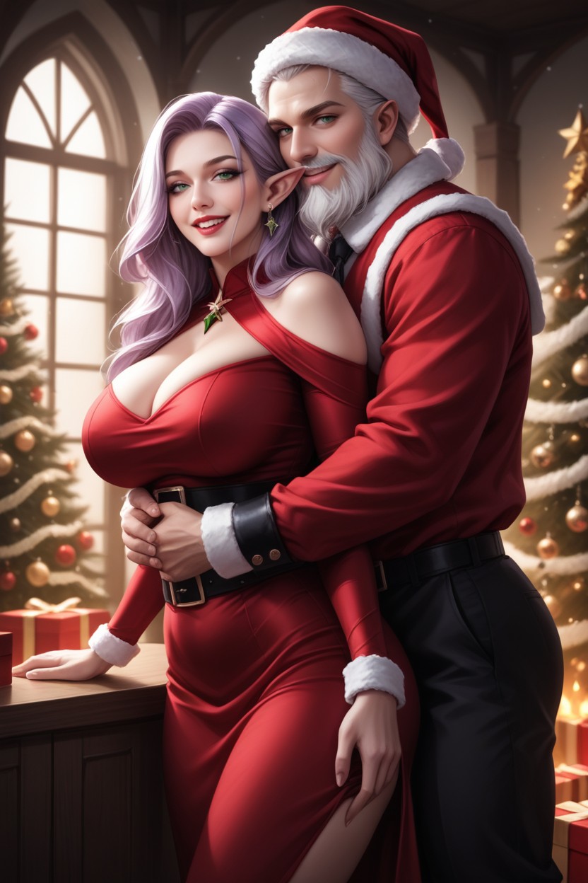 Cinematic, Skinny, A Traditional Santa Claus Hentai AI Porn