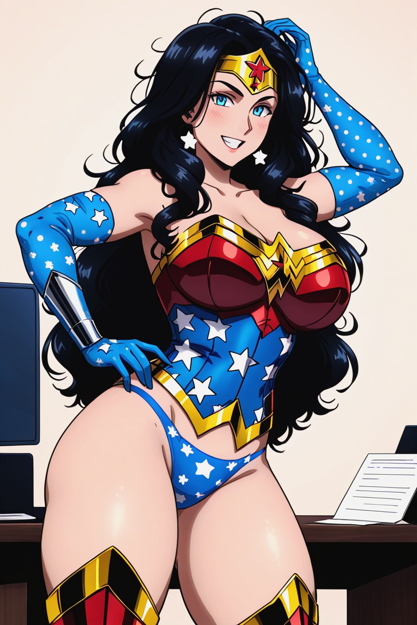 Thighs, Wonder Woman, Waist Shot AI Porn