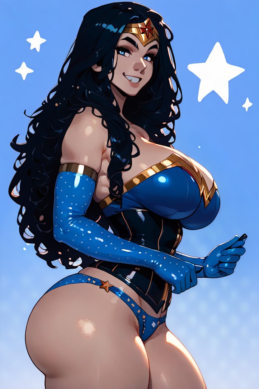 Black Hair, Thighs, Wonder Woman AI Porn