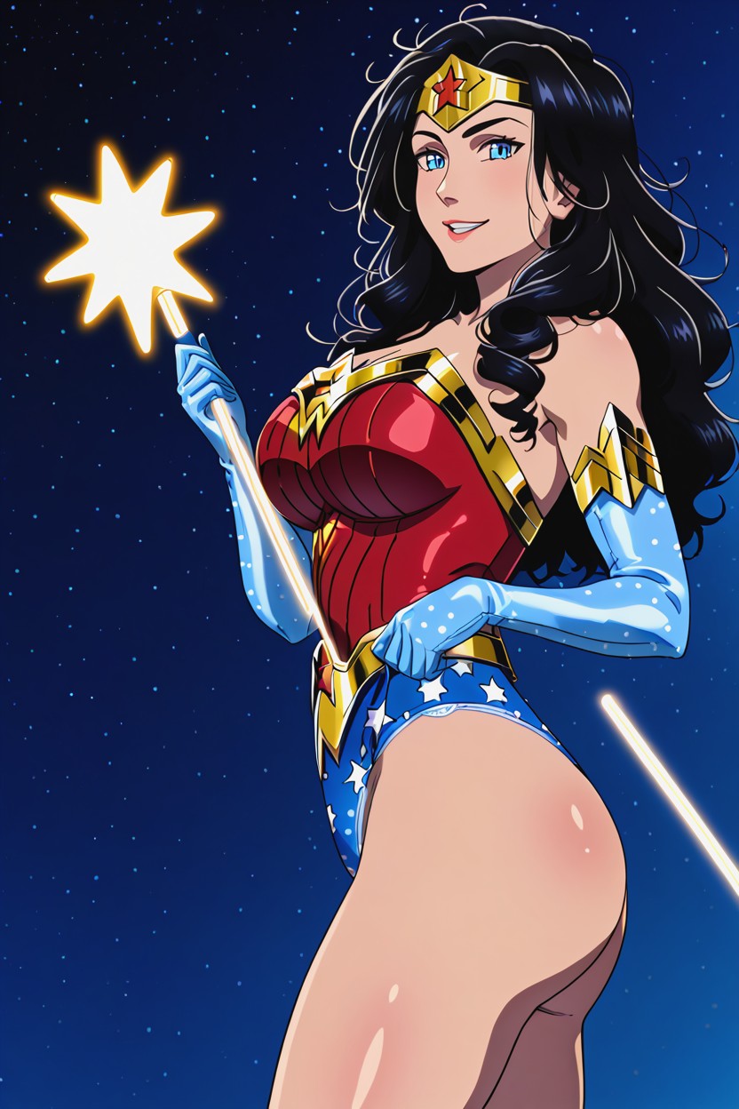 Wonder Woman Corset, Office, Highly Detailed Perfect Body AI Porn