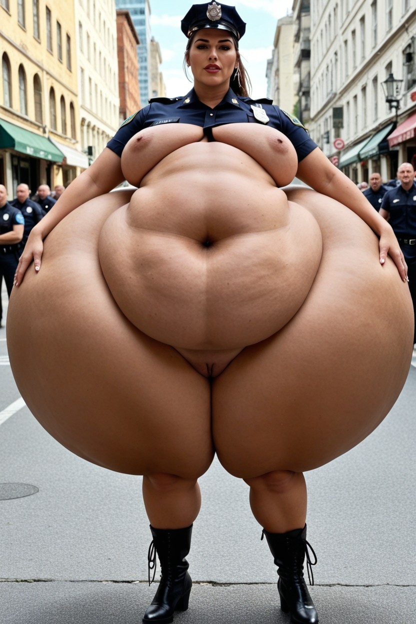 Wide Hips, Ponytail, Oral Vore AI Porn