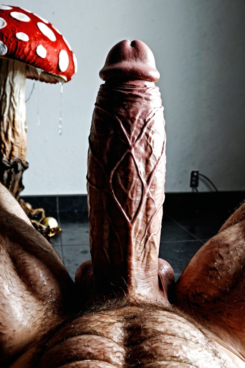 Huge Glans, Bulb Glans, Girthy Thick Gigantic Black Penis Porno IA Gay