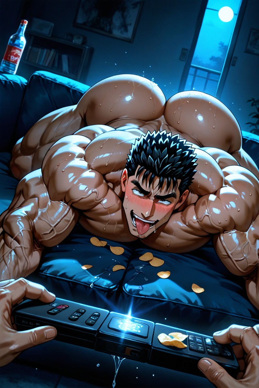 Big Pecs, Living Room, Ahegao KI Schwulenporno