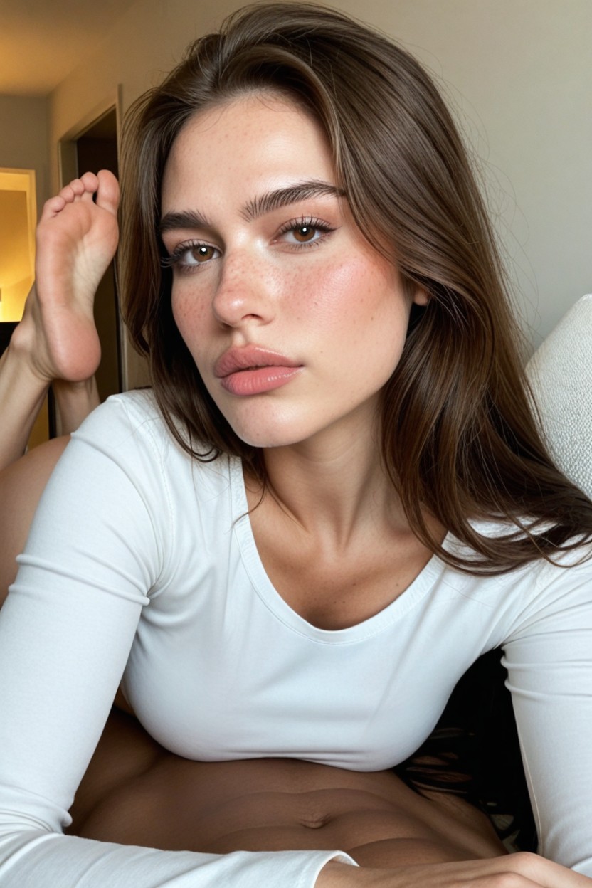Perfect Body, Tight Fit, Freckles AI Porn