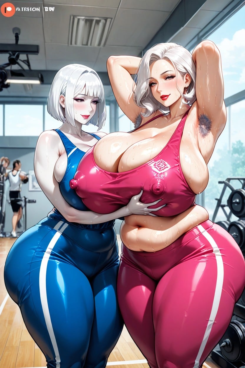 18+, Huge Breasts, Gigantic Thighs AI Porn