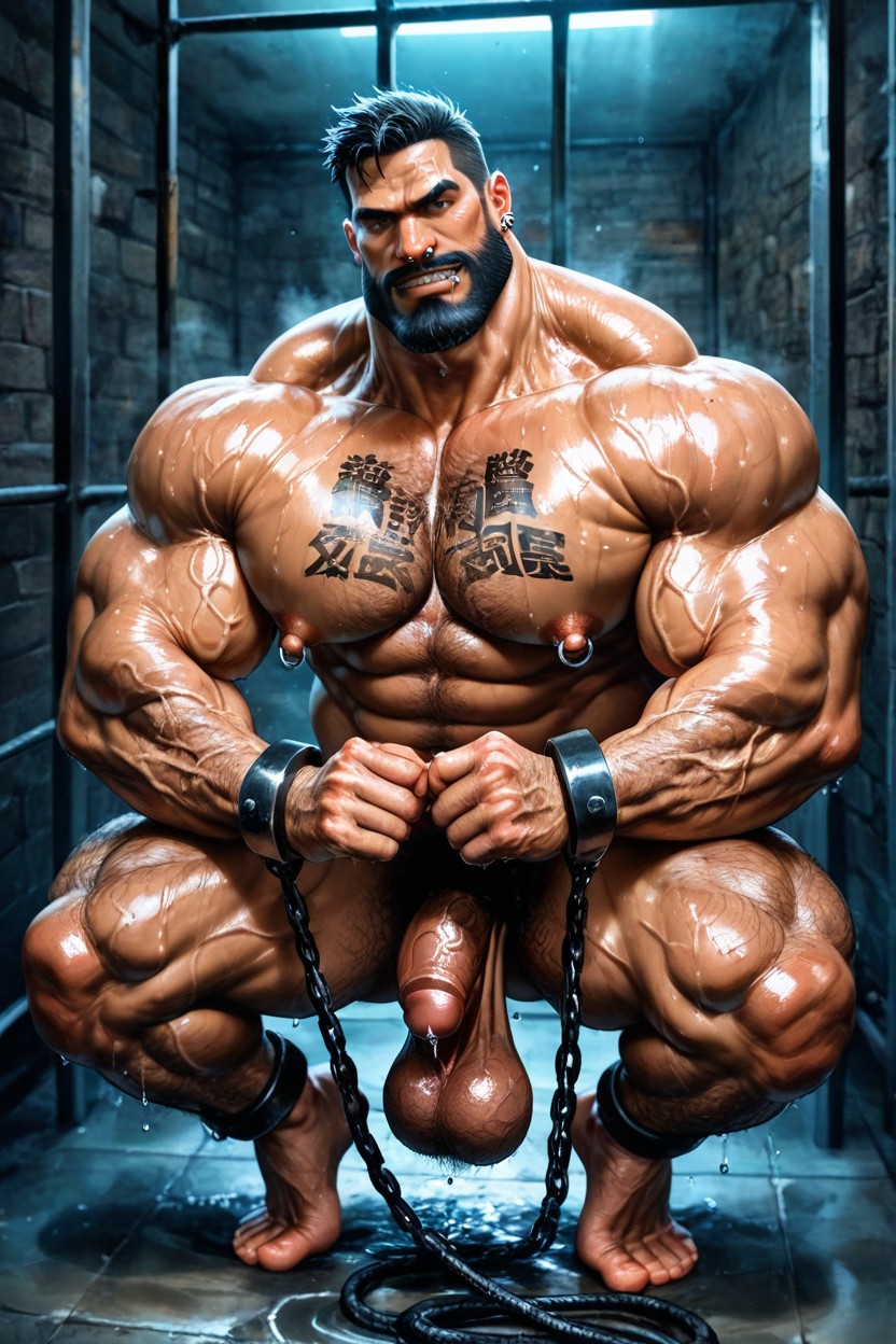 Monster Neck, Square Jaw, Squatting Porno gay IA