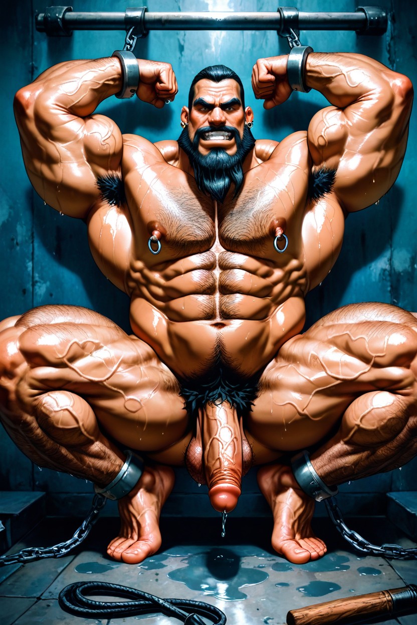Huge Veins, Squatting, Nose Piercing Porno gay IA