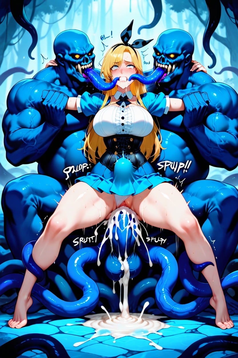 Fucked Senseless, Bare Feet, Multiple Tentacle Monsters Gangbang AI Gay Porn